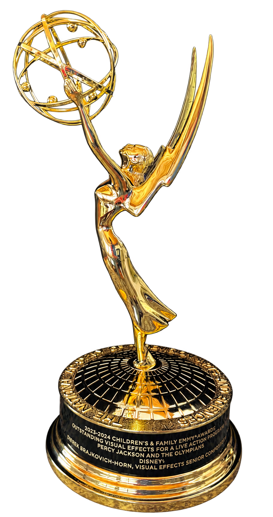 Derrek Horn's Children's and Family Emmy Award for Percy Jackson and the Olympians
